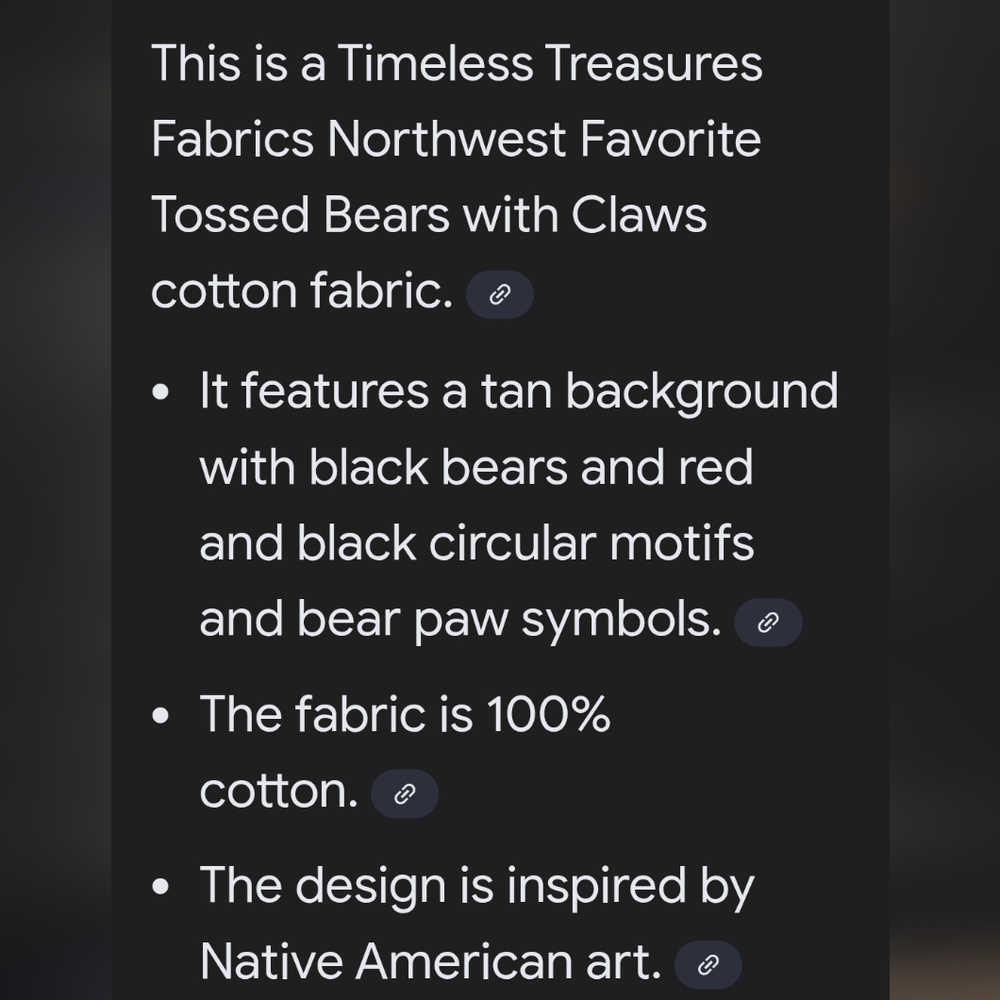 Bear Patterned Fabric - Picture 5 of 5